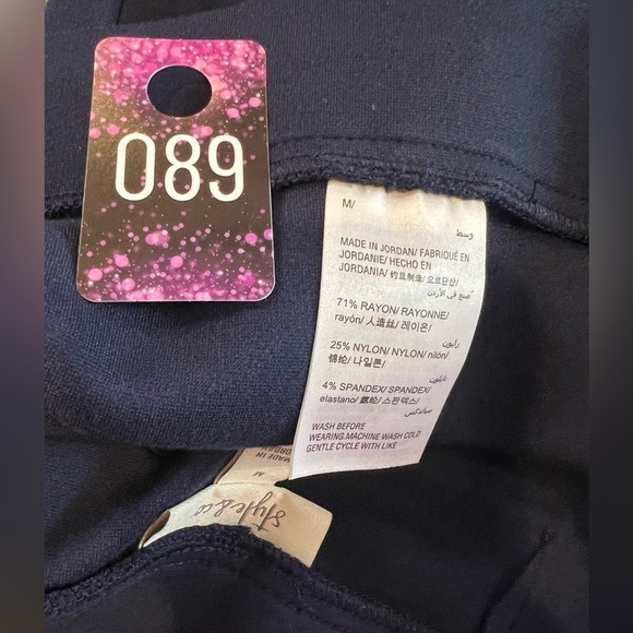 089. FLAWLESS Style & Co. Navy Blue Dress Pants Medium M - Picture 8 of 8